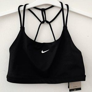 NIKE Indy Dry-Fit Black Logo Sports XL Bra